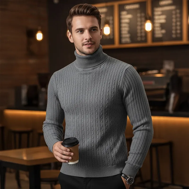 mens sweater, mens turtleneck sweater, mens turtleneck, winter sweater, warm sweater, autumn sweater
